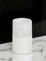 Next Showerdrape Frost Onyx White Bianco Bathroom Tumbler- Buy online at McGrocer