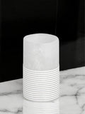 Showerdrape Frost Onyx White Bianco Bathroom Tumbler (British brand)