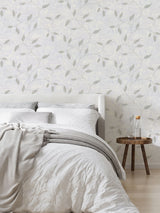 Next Graham & Brown Silver Boutique Ornamental Leaf A4 Wallpaper Sample- Buy online at McGrocer