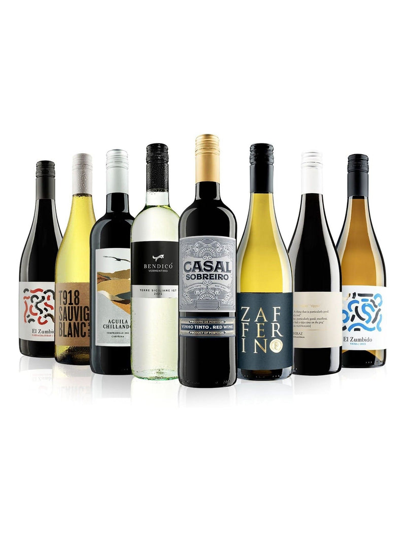 Virgin Wines mixed wine case 8 bottle (British brand)