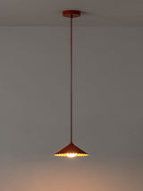 Next Houseof Burnt Orange and Pale Pink Mini Pleat Ceiling Pendant- Buy online at McGrocer
