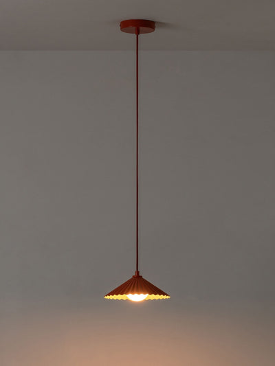 Next Houseof Burnt Orange and Pale Pink Mini Pleat Ceiling Pendant- Buy online at McGrocer