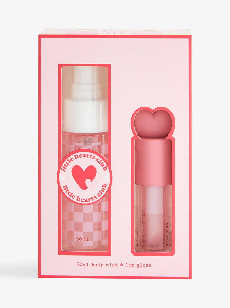 Little Hearts Club body mist lip gloss set 50ml 4ml (British brand)