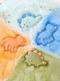 Dino Club dinosaur-shaped bath fizzers set of 4 - British product