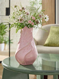 Pink ceramic vase reactive glaze 31cm (British brand)