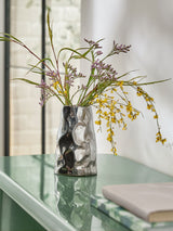Next Chrome Contemporary Ceramic Bud Vase - 14cm- Buy online at McGrocer