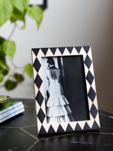 Next Rockett St George Black/Cream Harlequin Photo Frame 6x4- Buy online at McGrocer
