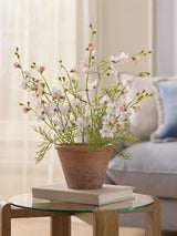 Next Pink/White Artificial Flowering Plant in Terracotta Pot 50cm- Buy online at McGrocer