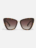 QUAY animal print oversized cat eye sunglasses (British brand)