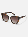 QUAY animal print oversized cat eye sunglasses (British brand)