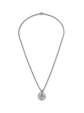 DCK Silver Tone Stainless Steel Compass Necklace - British product