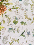 Sophie Allport Off White Wild Floral Print Cotton Tablecloth 280cm x 152cm (British brand)