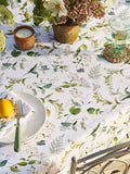 Sophie Allport Off White Wild Floral Print Cotton Tablecloth 280cm x 152cm (British brand)