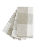 Sophie Allport stone linen gingham napkins set of 4 (British brand)