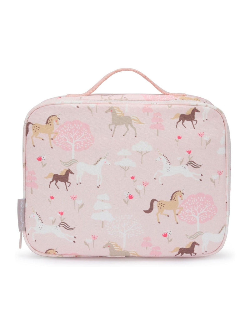 Sophie Allport pale pink pony insulated lunch bag (British brand)