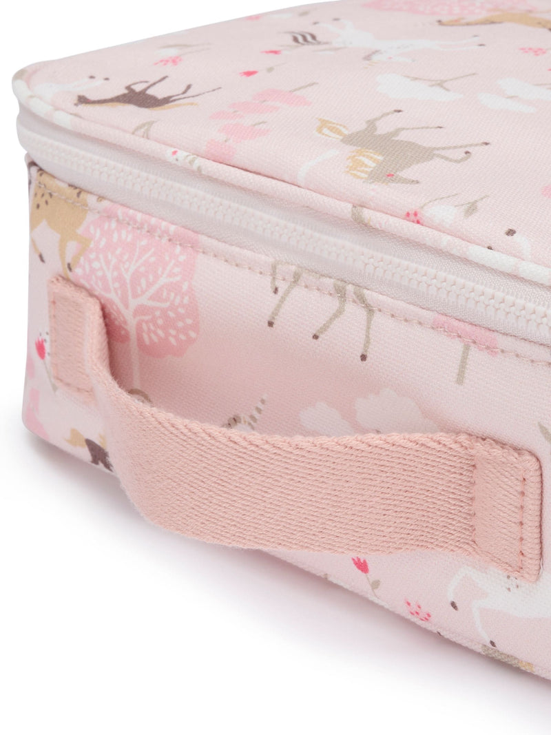 Sophie Allport pale pink pony insulated lunch bag (British brand)