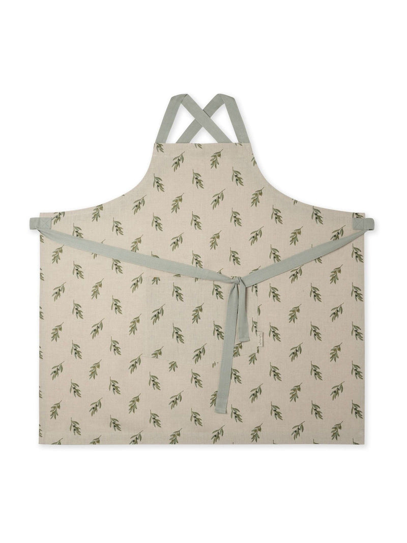 Sophie Allport linen apron olive design 87x77cm (British brand)