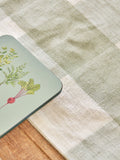 Sophie Allport sage green linen table runner 280x35cm (British brand)