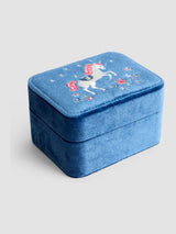 Next JoJo Maman Bébé Unicorn Fabric Jewellery Box 8cm x 5.5cm- Buy online at McGrocer