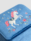 JoJo Maman Bébé unicorn fabric jewellery box - British product