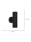 Eglo outdoor wall light rust coloured - British product