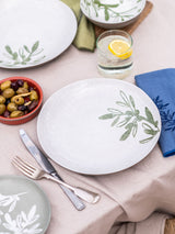 Next Purer Home Eden Project Set of 4 White Stoneware Dinner Plates- Buy online at McGrocer