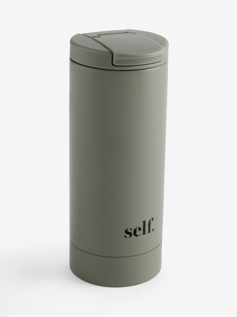 self. Khaki Green travel mug 350ml (British brand)