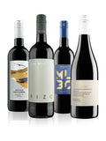 Virgin Wines red wine wooden gift box with four red varieties (British brand)