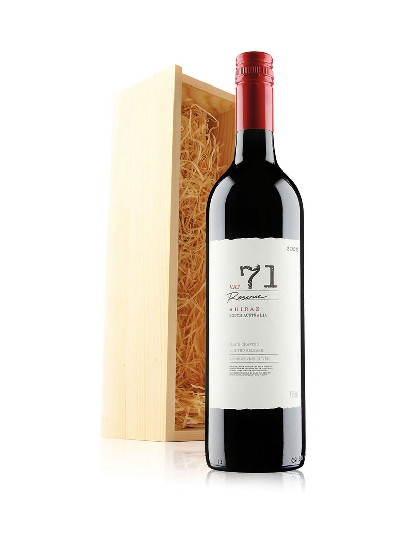 Virgin Wines Shiraz red wine wooden gift box (British brand)
