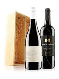 Virgin Wines Premium Red Duo wooden gift box, imported from the UK