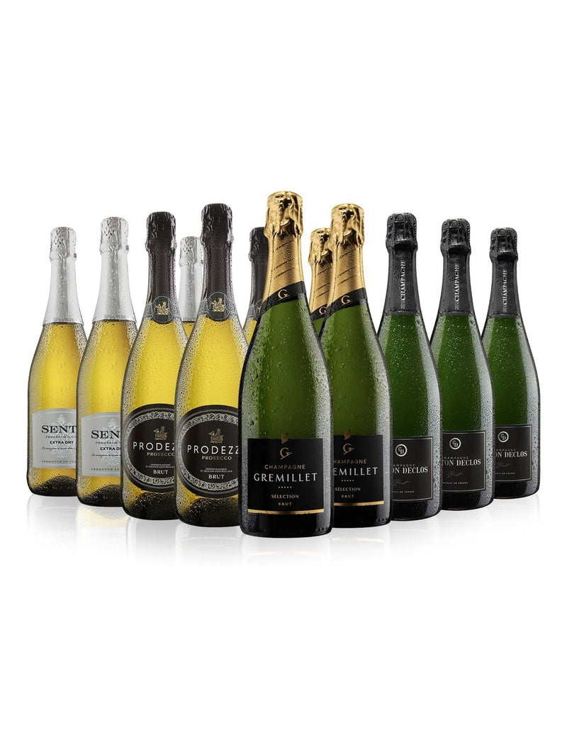 Virgin Wines Prosecco and Champagne 12 bottle case (British brand)