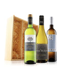 Virgin Wines white wine trio in wooden gift box (British brand)