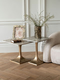 Libra Interiors Montrose gold decorative vase 25cm, UK version