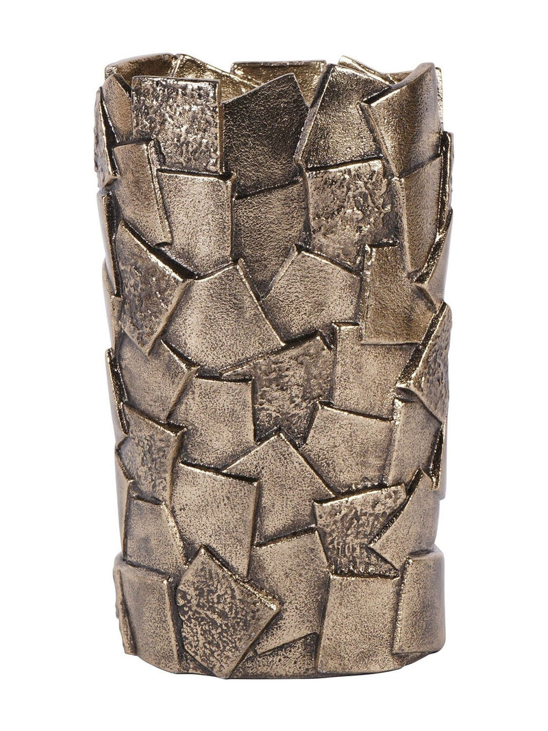 Libra Interiors Montrose gold decorative vase 25cm, UK version