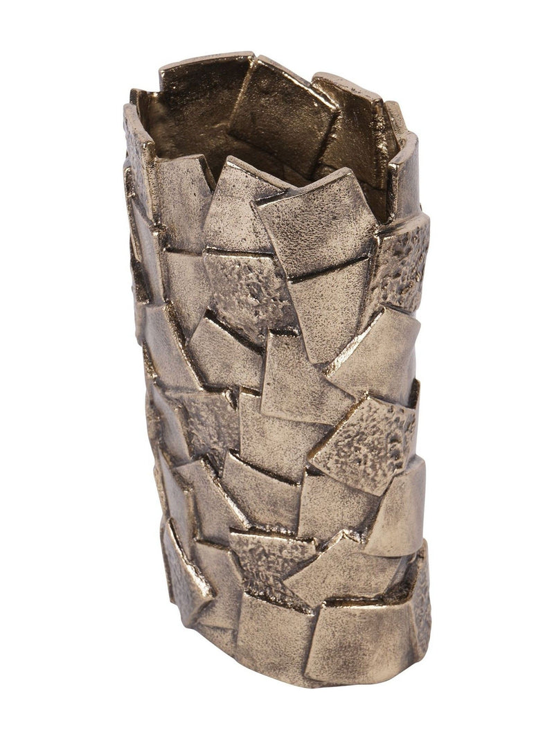Libra Interiors Montrose gold decorative vase 25cm, UK version