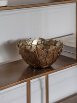 Next Libra Interiors Gold Montrose Cast Aluminium Decorative Bowl 28cm Diameter- Buy online at McGrocer