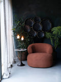 Libra Interiors brown small Rutland hurricane candle holder 39cm, UK version