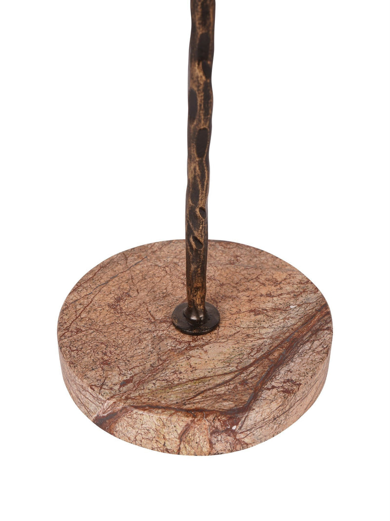 Libra Interiors brown small Rutland hurricane candle holder 39cm, UK version
