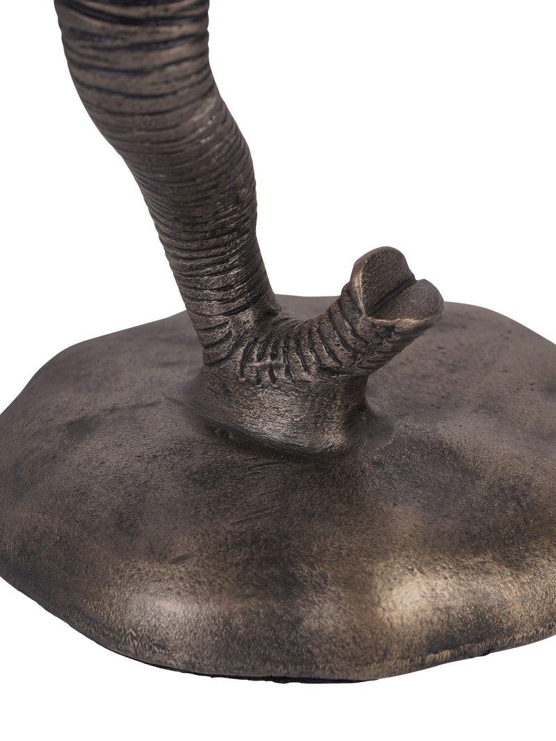 Libra Interiors grey cast aluminium elephant sculpture, UK version