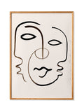 Paper Collective Beige Black We Are One wall art, imported from the UK