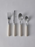 The Set Natural Striped 24 piece cutlery set, imported from the UK