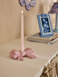 Cath Kidston pink bow taper candle holder - British product