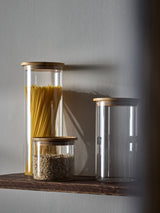 Next THE SET 3 Pack Clear Glass Storage Jars- Buy online at McGrocer
