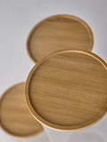 Clear glass storage jars 3 pack wooden lids - British product
