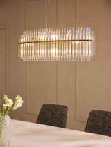 Next Brass Arundel Linear Pendant Ceiling Light- Buy online at McGrocer