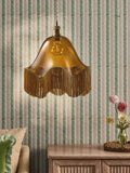 Wroxton fringed ceiling light shade amber orange 31.5cm, imported from the UK