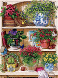 Cheatwell Games 500 piece jigsaw puzzle flower cupboard print (British brand)