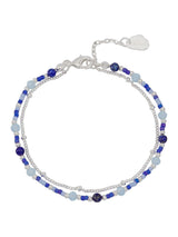 Next Estella Bartlett Silver Tone Mini Blue Duo Chain Bracelet- Buy online at McGrocer