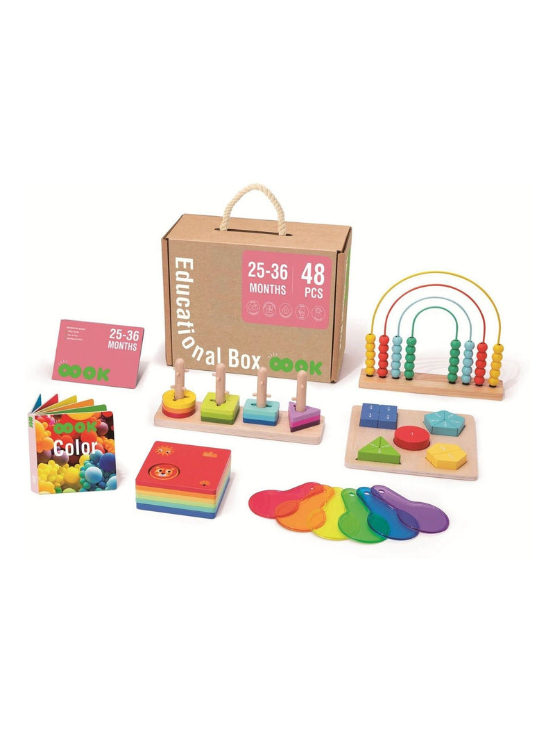 Tooky Toy wooden educational box for 25-36 months, UK version