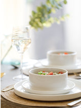 Next Mikasa White Camberlie Porcelain Dinner Set 12-Piece- Buy online at McGrocer